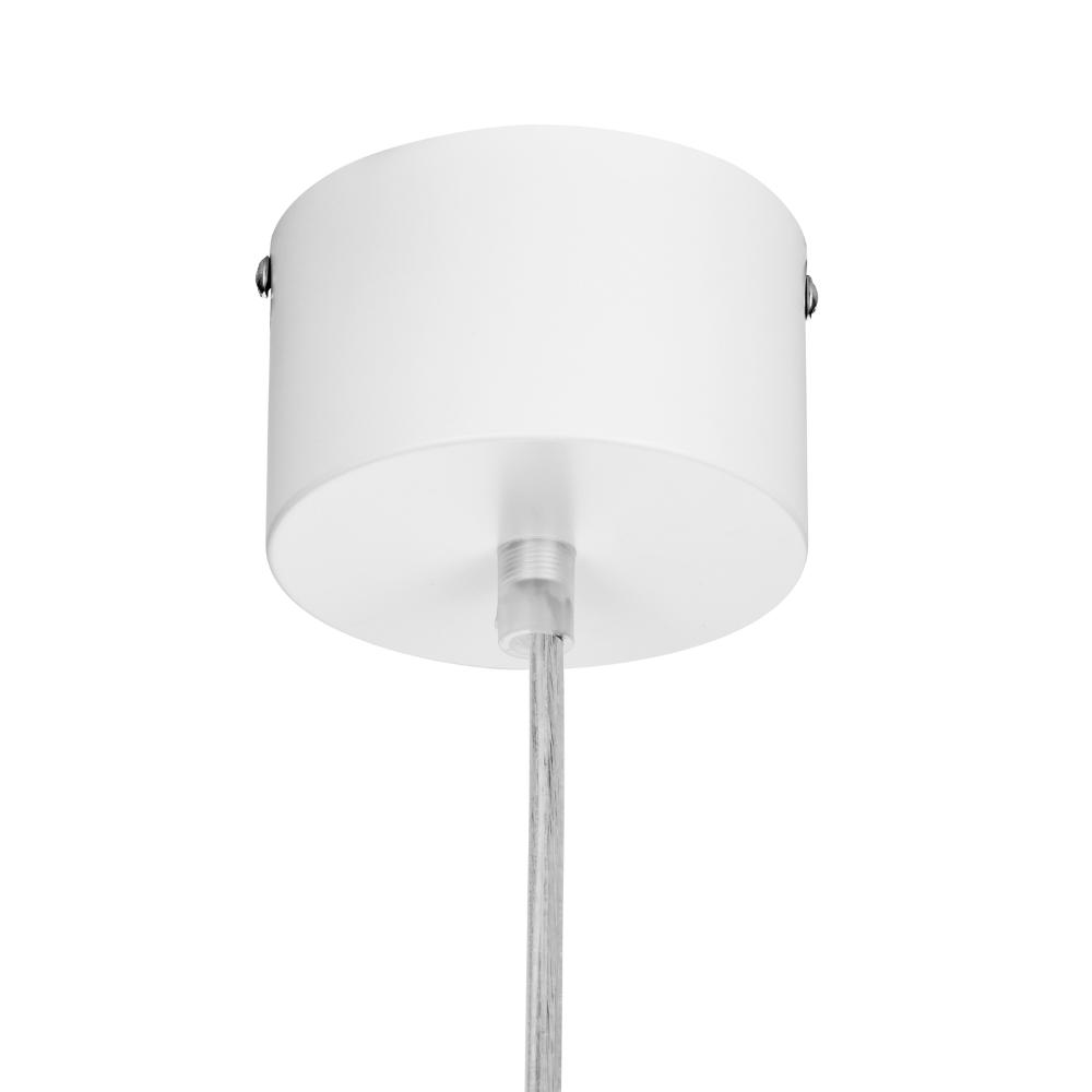 Biała wisząca lampa Diverso idealna do jadalni