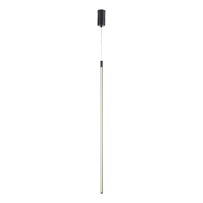 Czarna, wisząca lampa Sparo o długości 100 cm, idealna do przedpokoju