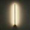 Złoty kinkiet Sparo o długości 60 cm z oświetleniem LED, idealny do hallu