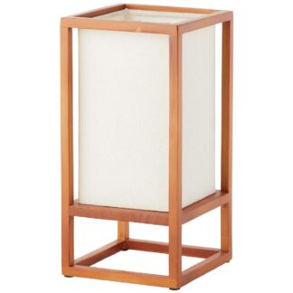 Drewniana lampa stołowa Seaside