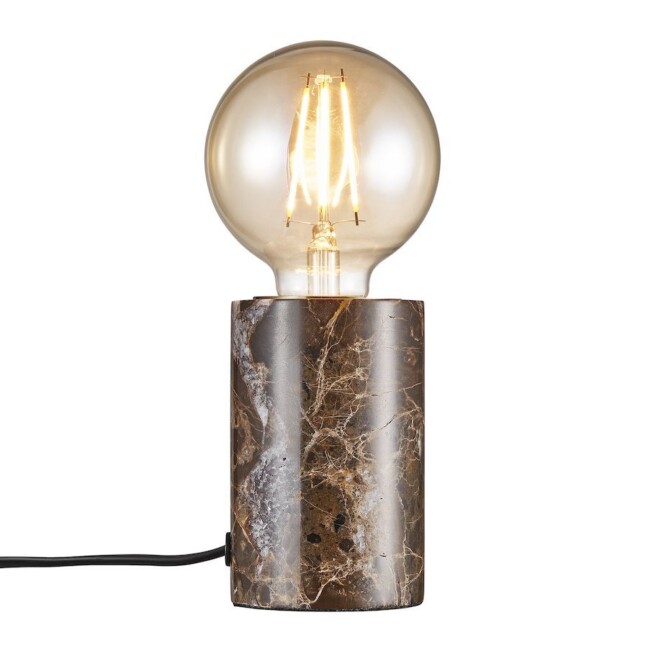 Stołowa lampa Siv z brązowego marmuru