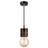 Brązowa wisząca lampa marmurowa Siv