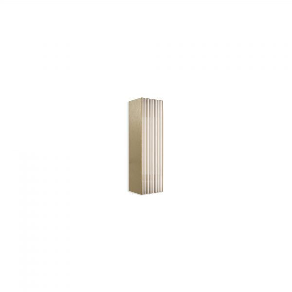 Złoty kinkiet Stick Ap, długość 30 cm