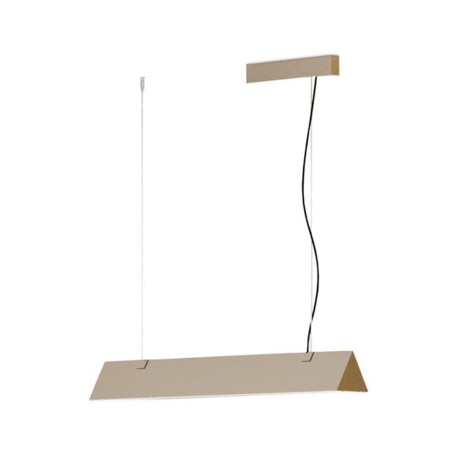 Złota wisząca lampa Stick So o długości 150 cm