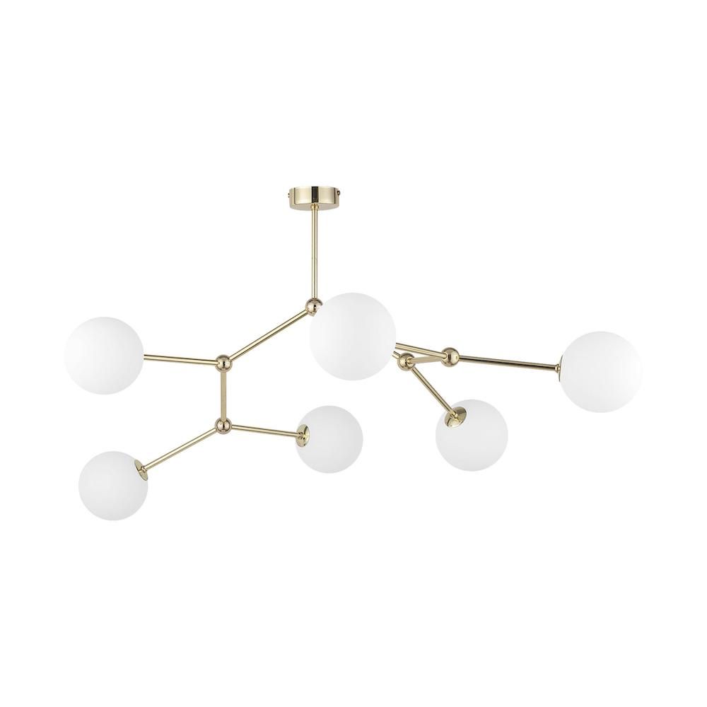 Sufitowa lampa Fairy Gold z sześcioma punktami świetlnymi