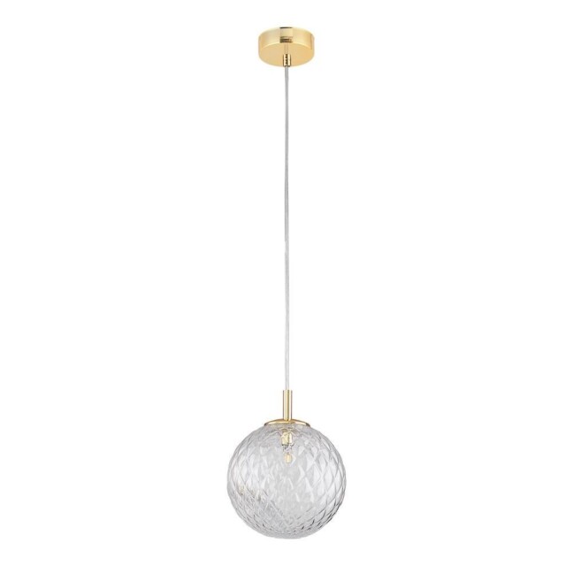 Złota lampa wisząca Cadix S.