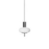 Nowoczesna wisząca lampa Torni A w kolorze czarnym z szklanym kloszem