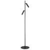 Stylowa lampa podłogowa Torre w kolorze czarnym