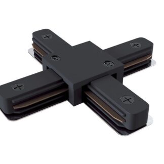 Czarny łącznik „X” do systemu szynowego Unity