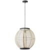 Wisząca lampa Tanah w naturalnym brązie