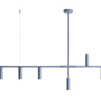 Wisząca lampa Trevo 6 w kolorze dusty blue