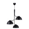 Czarna pionowa lampa wisząca Tullio od DFTP