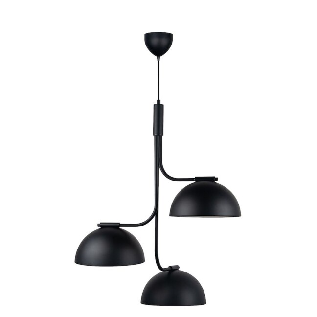 Czarna pionowa lampa wisząca Tullio od DFTP