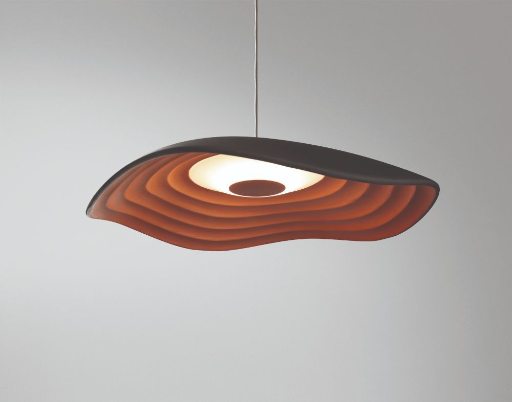 Stylowa lampa wisząca Valentina S/24 w kolorach czerni i miedzi