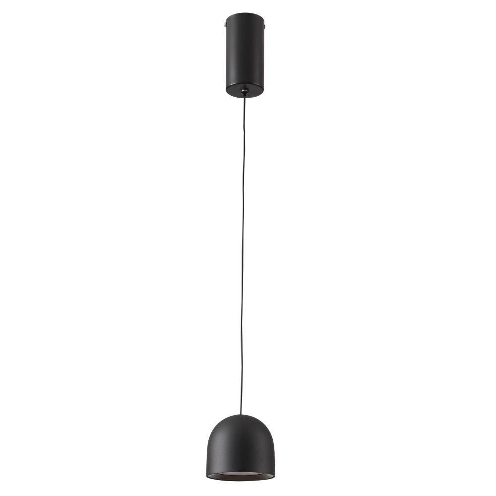 Matowa czarna lampa wisząca Petit LED idealna do kuchni