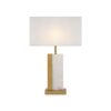 Elegancka prostokątna lampa stołowa Bianco