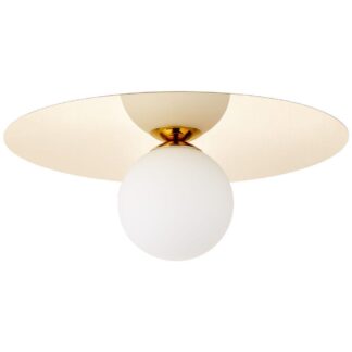 Złoty dysk – lampa sufitowa / kinkiet Zon