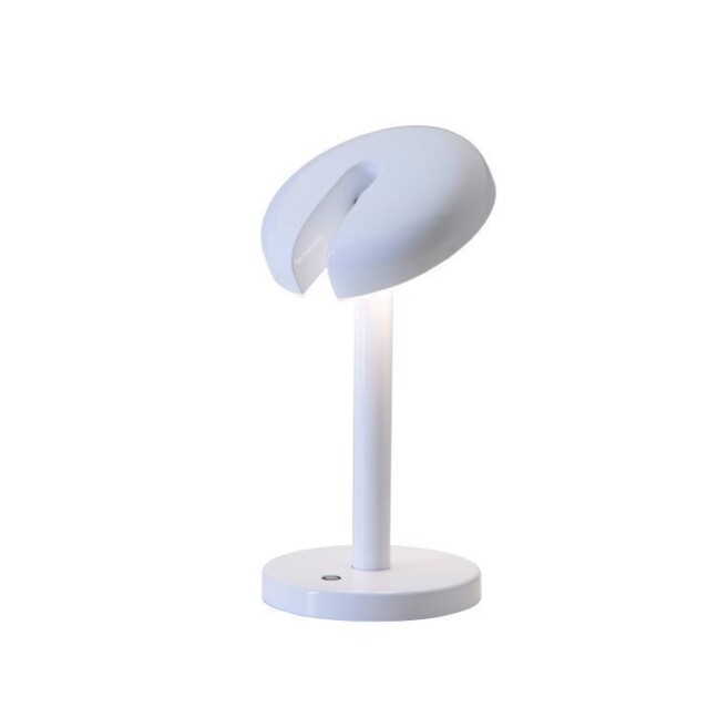 Biała LED-owa lampa stołowa Cabriolette