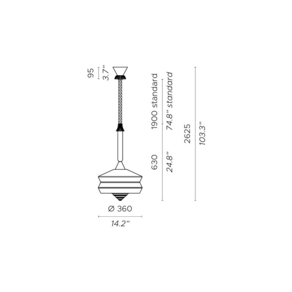 Stylowa lampa wisząca Calypso So Antigua Outdoor w biało-czarnych barwach o klasie ochrony IP65