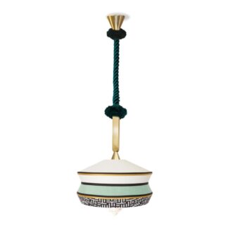 Wisząca lampa Calypso So Antigua Outdoor w miętowym kolorze, odporna na warunki zewnętrzne (IP65)