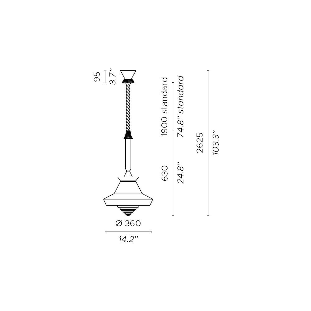 Wisząca lampa Calypso So Guadaloupe Outdoor w odcieniach bieli, czerni i szarości, o klasie szczelności IP65