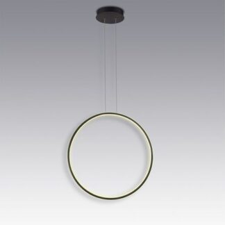 Wisząca lampa Shape No. 1 w kolorze czarnym, o średnicy 60 cm i barwie światła 3000K