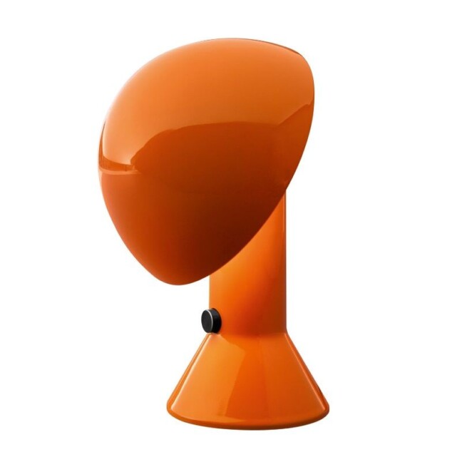 Pomarańczowa lampa stołowa Elmetto