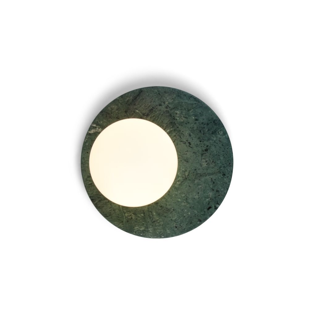 Stylowy kinkiet Emma z zielonego marmuru