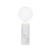 Elegancka lampa stołowa Emma z białego marmuru