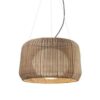 Brązowa lampa wisząca Fora 90 o klasie szczelności IP66