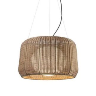 Brązowa lampa wisząca Fora 90 o klasie szczelności IP66