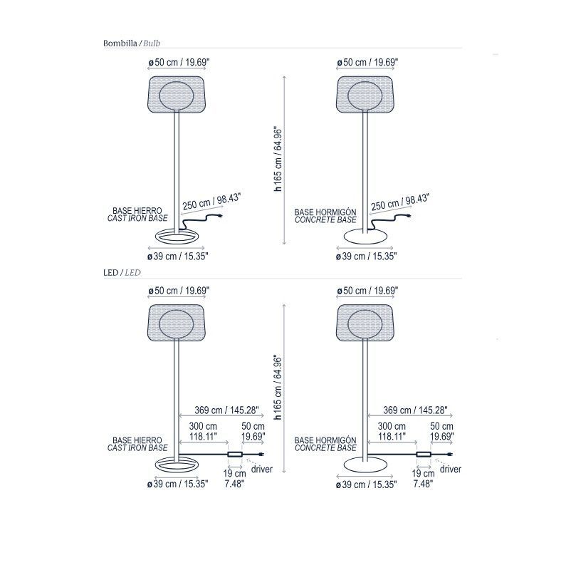 Brązowa lampa podłogowa Fora P o klasie szczelności IP66