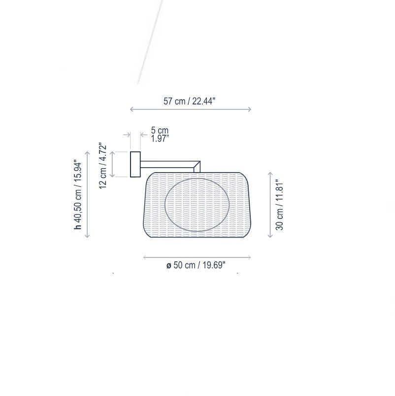 Beżowy kinkiet Fora A z oświetleniem LED i klasą szczelności IP66