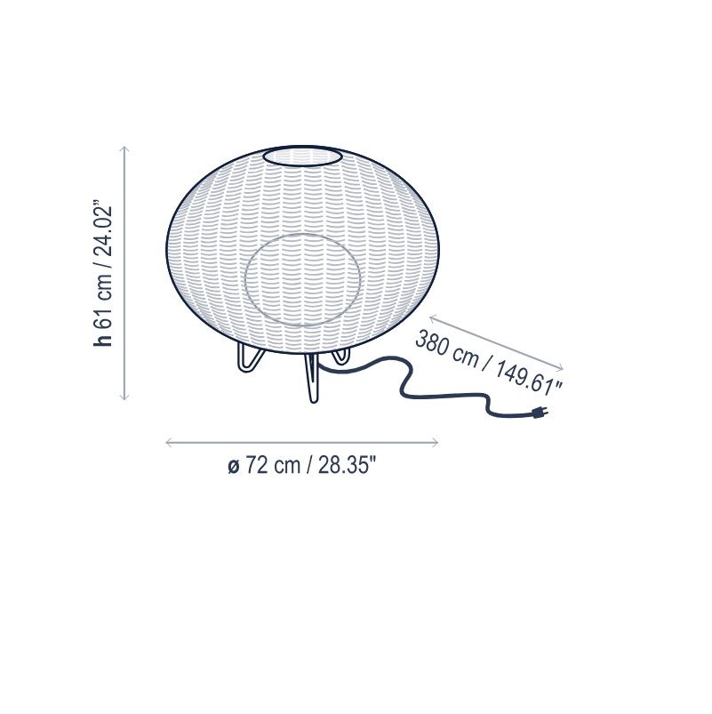 Brązowa stojąca lampa ogrodowa Garota P/01 Outdoor