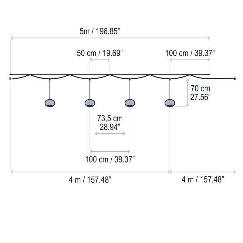 Ogrodowa girlanda Garota S/27/4L Outdoor o klasie szczelności IP66