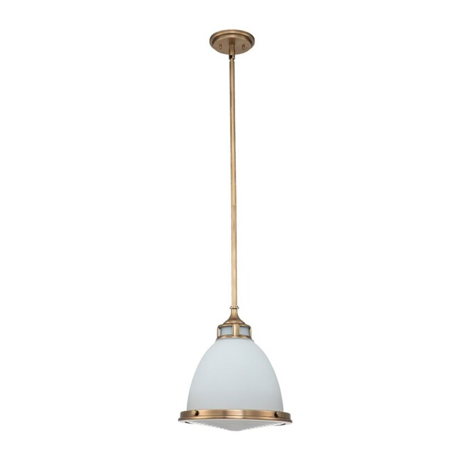 Lampa wisząca Amelia w średnim rozmiarze w odcieniu starego mosiądzu