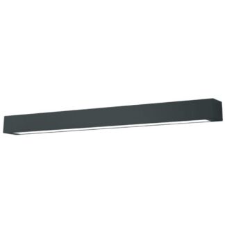 Czarna sufitowa lampa Ibros XL z regulacją barwy światła i klasą szczelności IP44