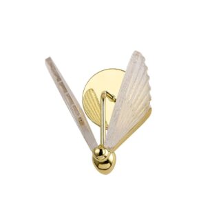 Złoty kinkiet Mariposa w kształcie motyla z funkcją CCT do sypialni