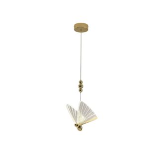 Wisząca lampa Mariposa – styl glamour, motyw motyla, regulacja CCT