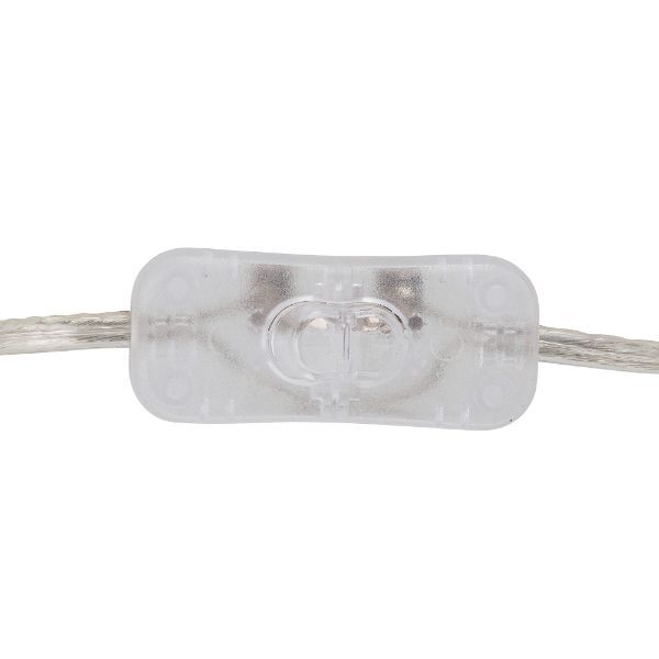 Biała kamionkowa lampa stołowa Cathy