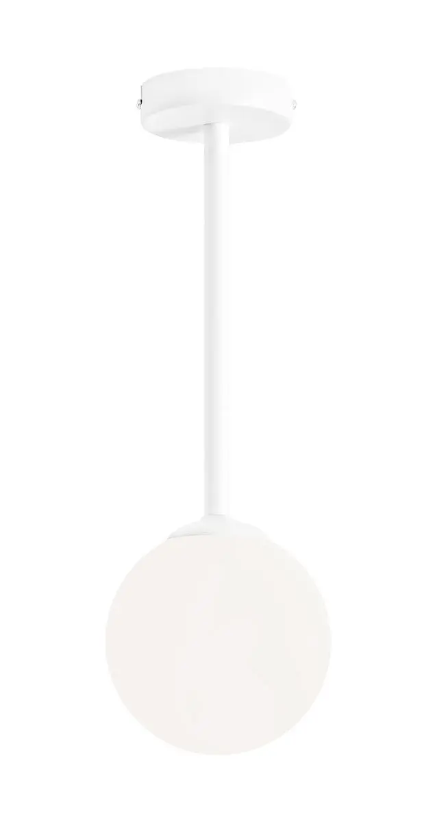 Biała lampa sufitowa Pinne S