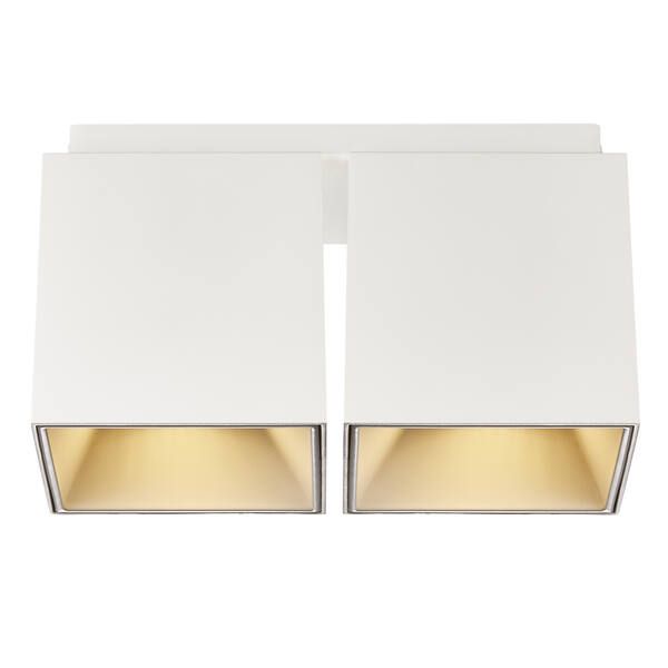 Biała, podwójna lampa sufitowa Ethan od Nordlux