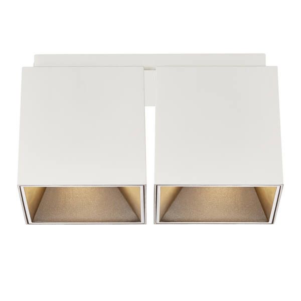 Biała, podwójna lampa sufitowa Ethan od Nordlux