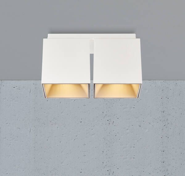 Biała, podwójna lampa sufitowa Ethan od Nordlux