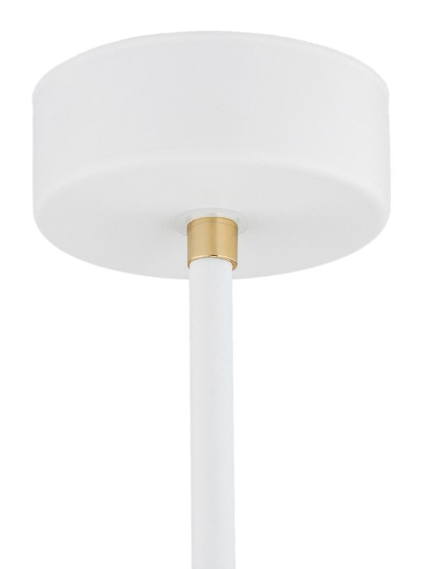 Biała sufitowa lampa Charlotte z możliwością regulacji klosza