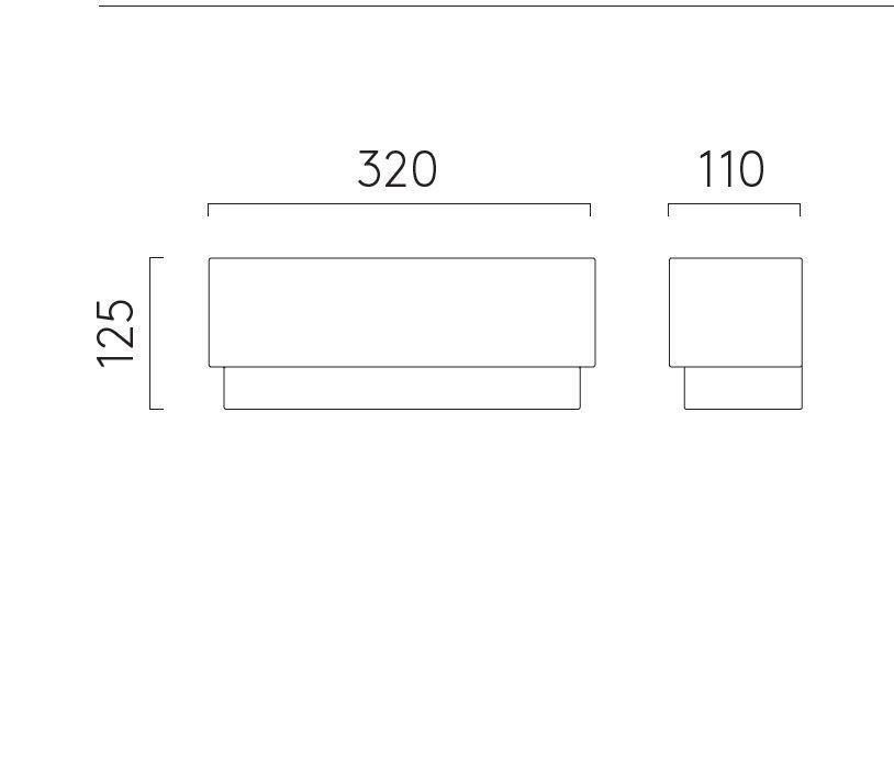 Biały kinkiet Amat 320 z ceramiki