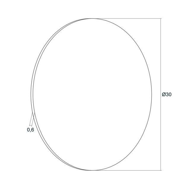 Biały kinkiet LED Oregon L