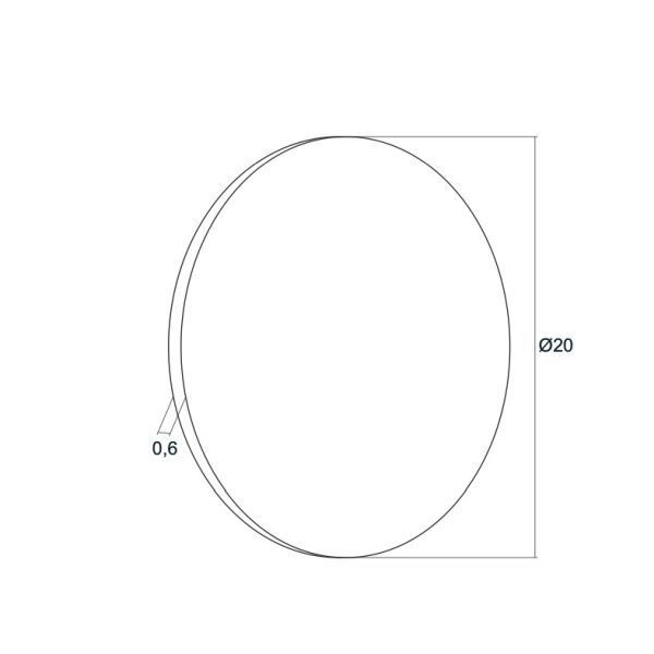 Biały kinkiet Oregon M o okrągłym kształcie z wbudowanym oświetleniem LED