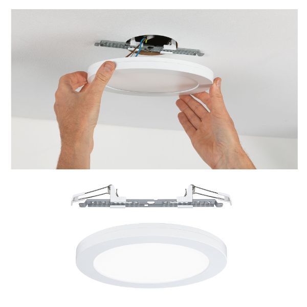 Biały podtynkowy panel Cover-it, 22,5 cm, 4000K