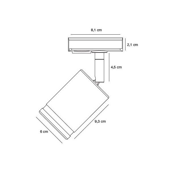 lumigo bialy reflektor sufitowy link rondie od nordlux kompatybilny z systemem szynowym 5